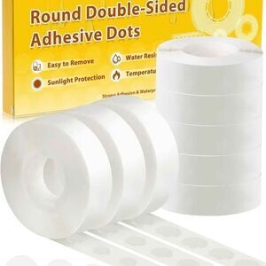 Double Sided Adhesive Dots - 1000pcs Mixed Size (0.4"、0.47"、0.59")